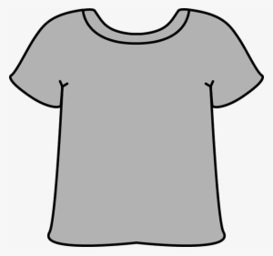 Gray Tshirt - Short Sleeve Shirt Clipart