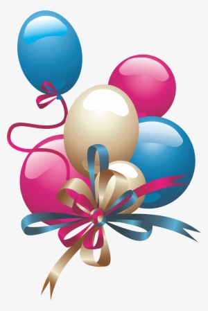 Happy Birthday Balloons Png Image File - Happy Birthday Balloons Png