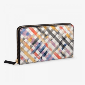 Gingham Watercolor Orange Yellow Women's Classic Wallet - Wallet