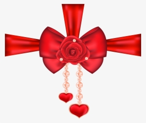 Ribbon Clipart, Silver Bow, Christmas Ribbon, Christmas - Valentine's Day