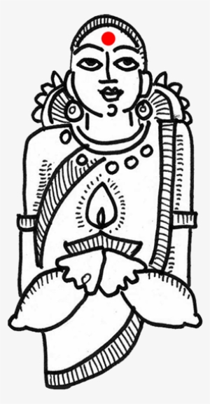 Durga Drawing Maa - Devdutt Pattanaik Illustrations