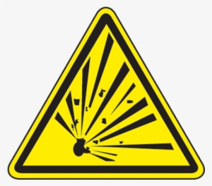 Explosive Material Hazard - Explosive Material Sign
