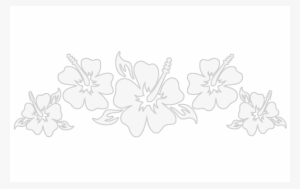 Hibiscus Transparent Border - Flowers
