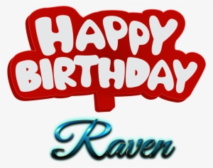 Raven Happy Birthday Name Logo - Anna Name Logo