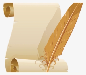 Old Paper Clipart Pen And Paper - Quill And Paper Png