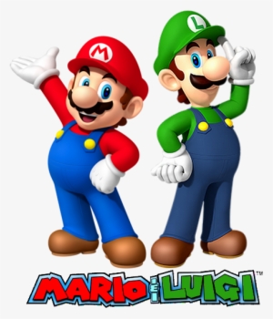 Mario Luigi Sleepover - Mario And Luigi Bros Png