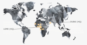 Global Express Africa, Network, Offices And Business - World Map