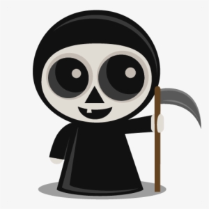 Grim Reaper Svg Scrapbook Cut File Cute Clipart Files - Grim Reaper Clipart Cute