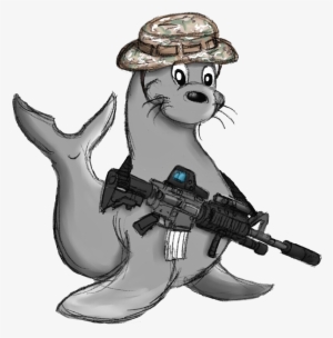 Circa 1962 Adopted As Seal Team One Mascot - Sammy The Seal Navy
