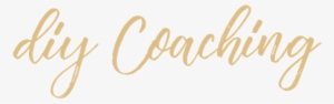 Diy Coaching Homepage Header Gold - Calligraphy