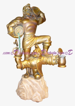 Gaston's Statue With Lefou ~ Disney Medium Big Figure - Statue