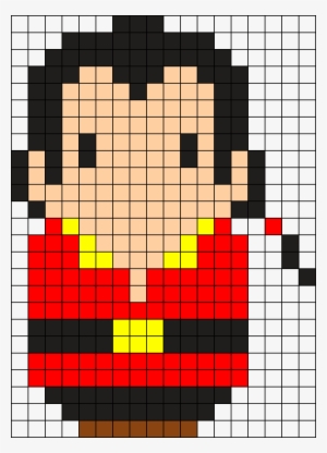 Gaston Perler Bead Pattern / Bead Sprite - Pixel Art Pingouin Facile