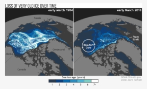 Old Sea Ice Continues Disappearing From The Arctic - Arctic Sea Ice 2018