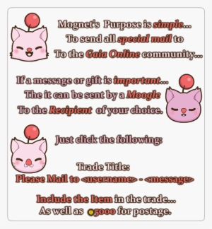 Begin A Moogle Trade - Cartoon