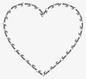 Jesus Typography 4 No Background Clipart Icon Png - Vintage Heart Clipart
