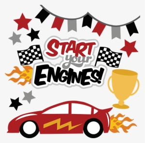 Car Engine Silhouette At Getdrawings - Race Car Clipart Set