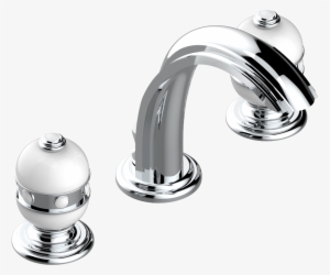 Rim Mounted 3 Hole Basin Mixer And Pop Up Waste For - Tap