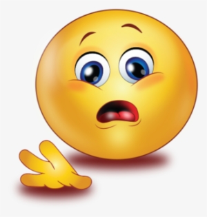 Scared Open Hand Saying No - ايموجي وجه يبتسم