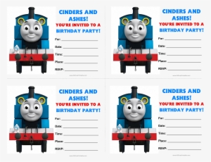 Thomas Tank Engine Birthday Invitations Main Image - Free Printable Thomas The Tank Birthday Invitations