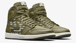 Air Jordan 1 High Og Coral Color - Jordan 1 Olive Canvas