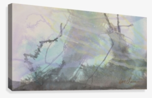 Misty Don Chase Canvas Print - Watercolor Paint