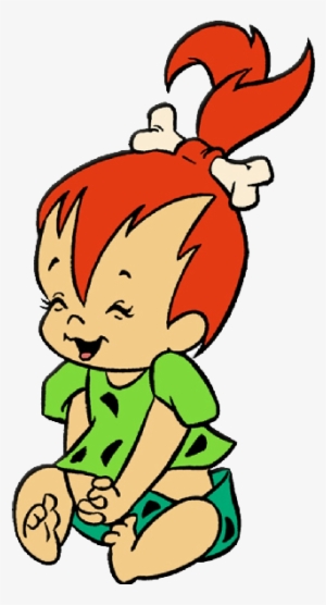 Baby Flintstones Baby Cartoon Characters Baby Clip - Pebbles Flintstone