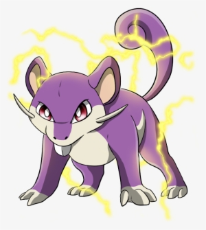 Rattata Used Thunder Wave Game Art Hq Pokemon - Used Thunder Pokemon