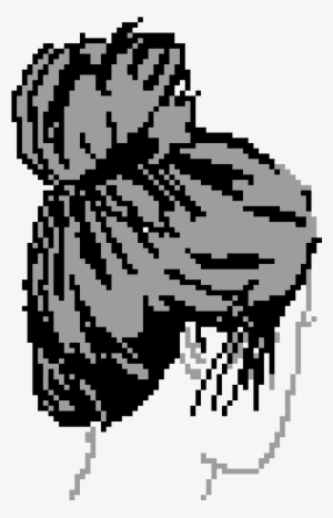 Pixilart - Transparent Messy Bun Png