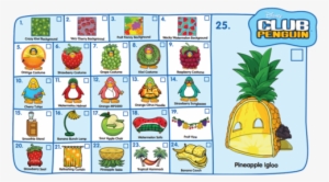 The New Items On A Checklist From Club Penguin - Free Penguin Codes For Furniture