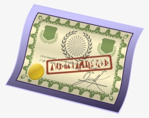 A Certificate Or Diploma With A Special Seal On It - Civics Seal On Diploma