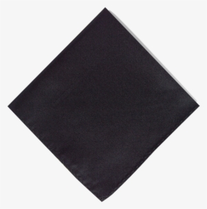 Pocket Square - Black - Rombo White Vector Png