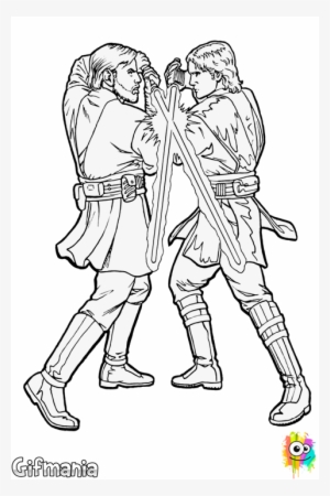 Star Wars Anakin Vs Obi-wan Coloring Pages - Star Wars Coloring Pages Obi Wan Vs Anakin