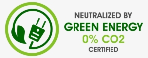 Green Website Icon Seal - Co2 Green