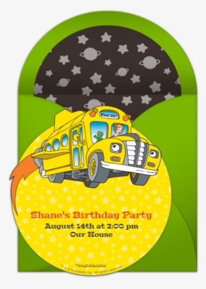 Magic School Bus - Magic School Bus Birthday Invitations