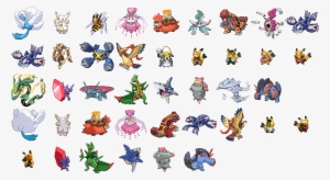 Pokemon Png Sprites Black And White - Mega Pokemon Sprites