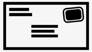 Envelope Front With Stamp Vector - Front Of Envelope Icon