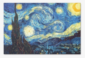 Vincent Van Gogh Art Print Starry Night Canvas Art - Starry Night Over By Vincent Van Gogh
