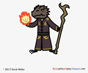 Dragonborn Sorcerer Gargemel - Illustration