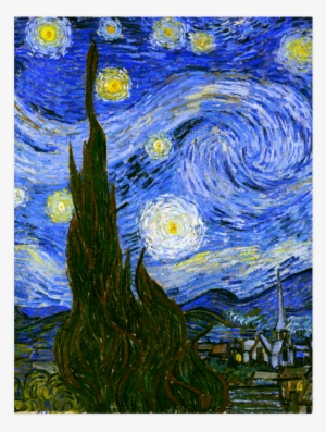 Van Gogh Starry Night Tree Poster - Van Gogh Starry Night