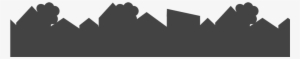 Cropped Header Grey Houses - Silhouette