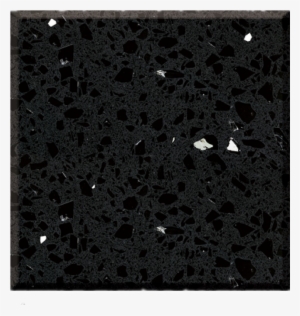 F4 Starry Night Black Quartz Slab - Ebony Pro Quartz