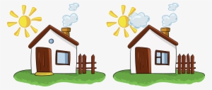 Find The Differences In Houses - Encuentra Las Cinco Diferencias