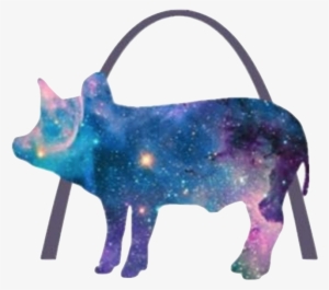 Stellar Hog - Milky Way Blanket, All Over Print Throw Blanket, 50"