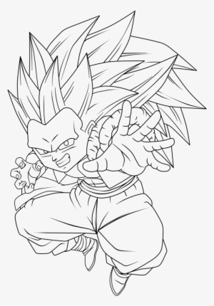 Jpg Free Download Gotenks Drawing - Gotenks Ssj3 Para Dibujar