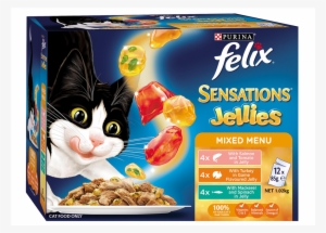 Felix Sensations Mixed Menu Wet Cat Food 12 X 85g - Felix Sensations Jellies