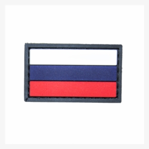 Medium Rubber Russian Flag Patch - Wallet