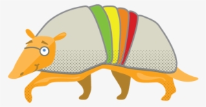 Armadillo Clipart Colorful - Tapir