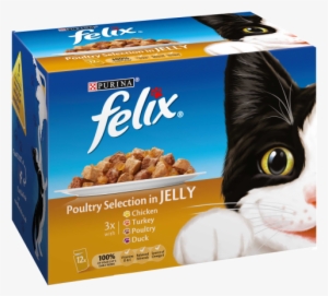 Felix Cat Food Pouches Poultry Selection In Jelly - Felix Cat Food