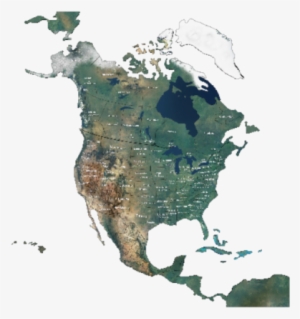 North American Map - World Map Continent Names