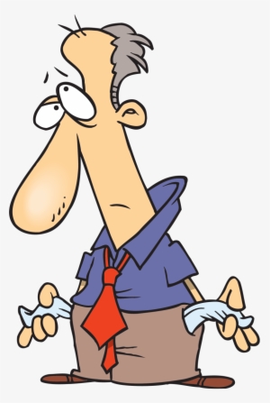 No Money Cartoon - Bankruptcy